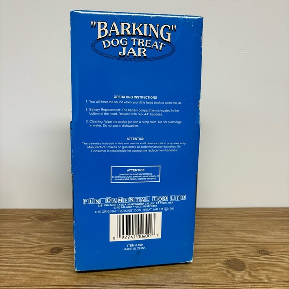 Vintage 1991 "Barking" Dog Treat Jar - Picture 4 of 15